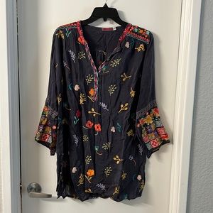 Johnny Was, dark grey tunic